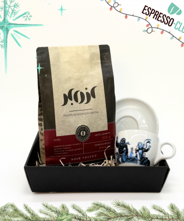 X-MAS Bundle - Lucaffé Cappuccinotasse Mr. Exclusive/Bluecaffe (1 Stück) + Noir Velvet oder Delight 500g