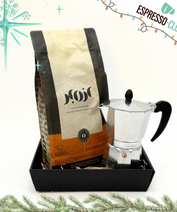 X-MAS Bundle - Monkano Herdkännchen Neapel (für 6 Tassen) + Noir Velvet/Delight 1000g