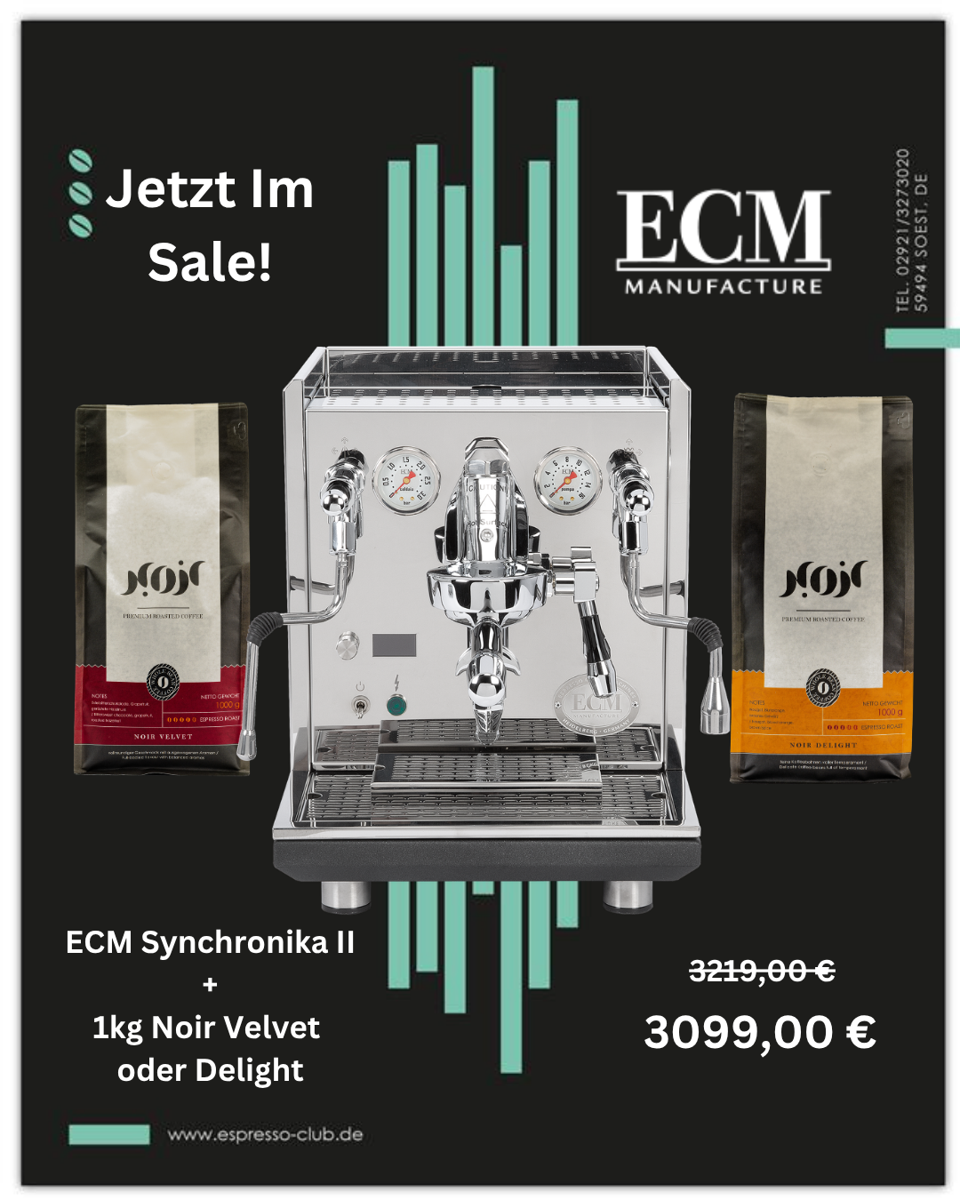 ECM Sychronika II + Noir Delight oder Noir Velvet